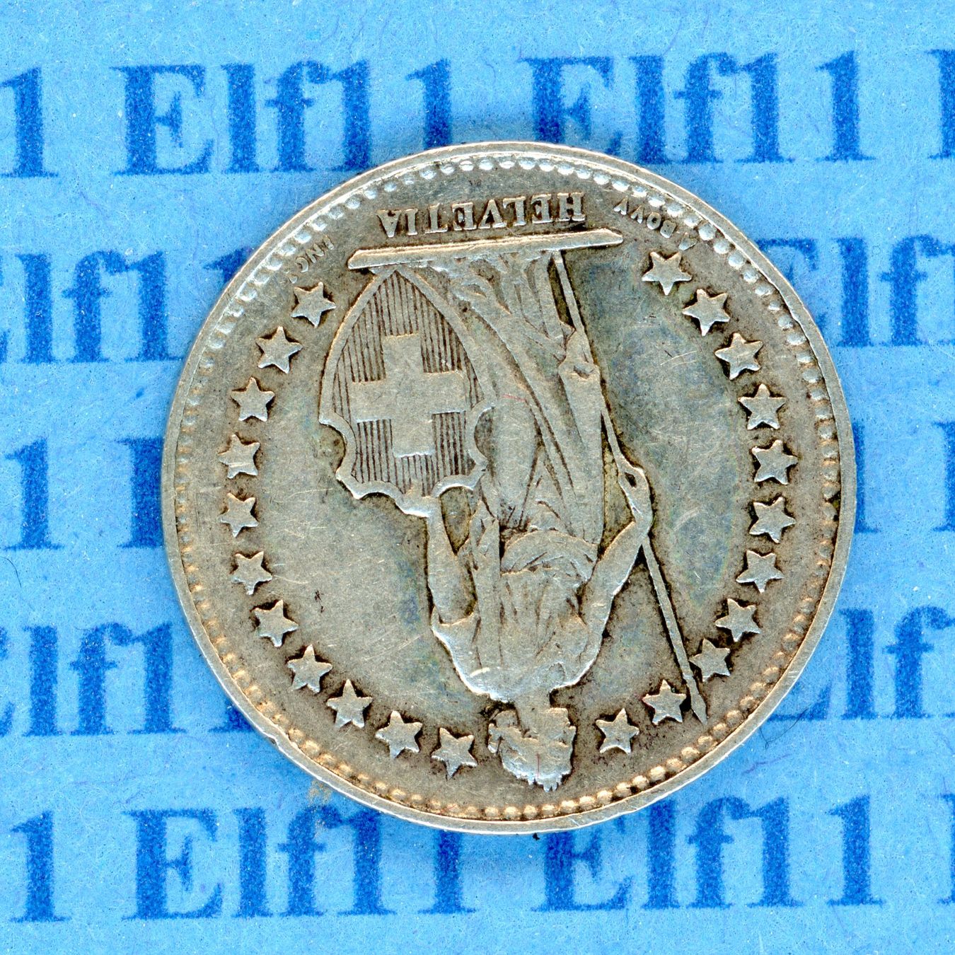 Tutti le monete: CHF___0.50 1934 -vz 50 Rappen – Usato da Widnau venduto da Elf11 1