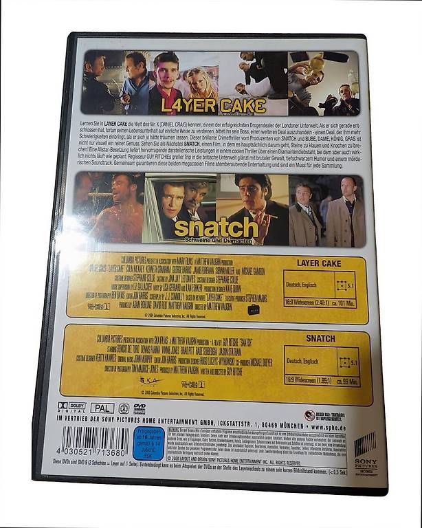Alle DVDs: DVD Layer Cake + Snatch Doppelpack · – Gebraucht aus Zug von randensalatistgesund 1