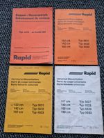 Original Anleitungen und ET-Listen Rapid Messerbalken