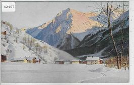 Abend in Klosters im Winter