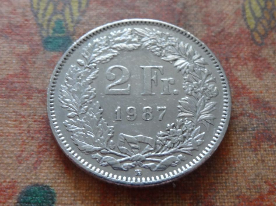 Alle Münzen: 2 Fr. 1987 – Gebraucht aus Romanel-sur-Lausanne von Swift13
