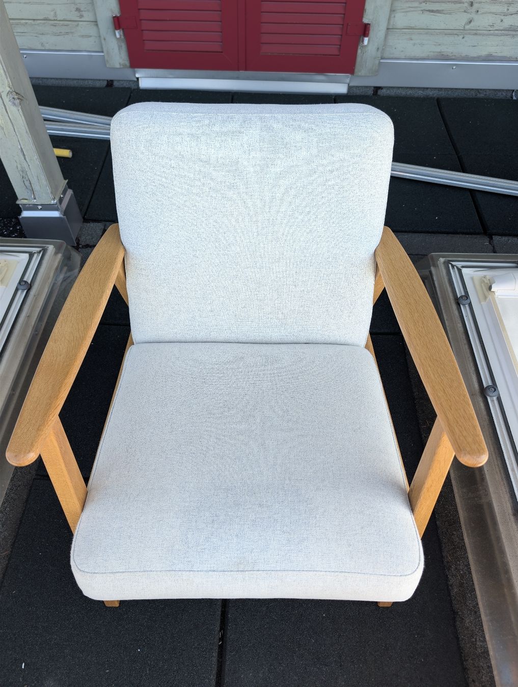 Ikea Poltrone: Ekenäset Sessel Eiche/Gunnared Beige – Usato da Neuendorf venduto da borns 1