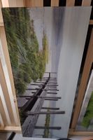 Grosses Wandbild mit See-Motiv, neuwertig, 50x125 cm