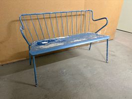 Vintage-Gartenbank aus Metall