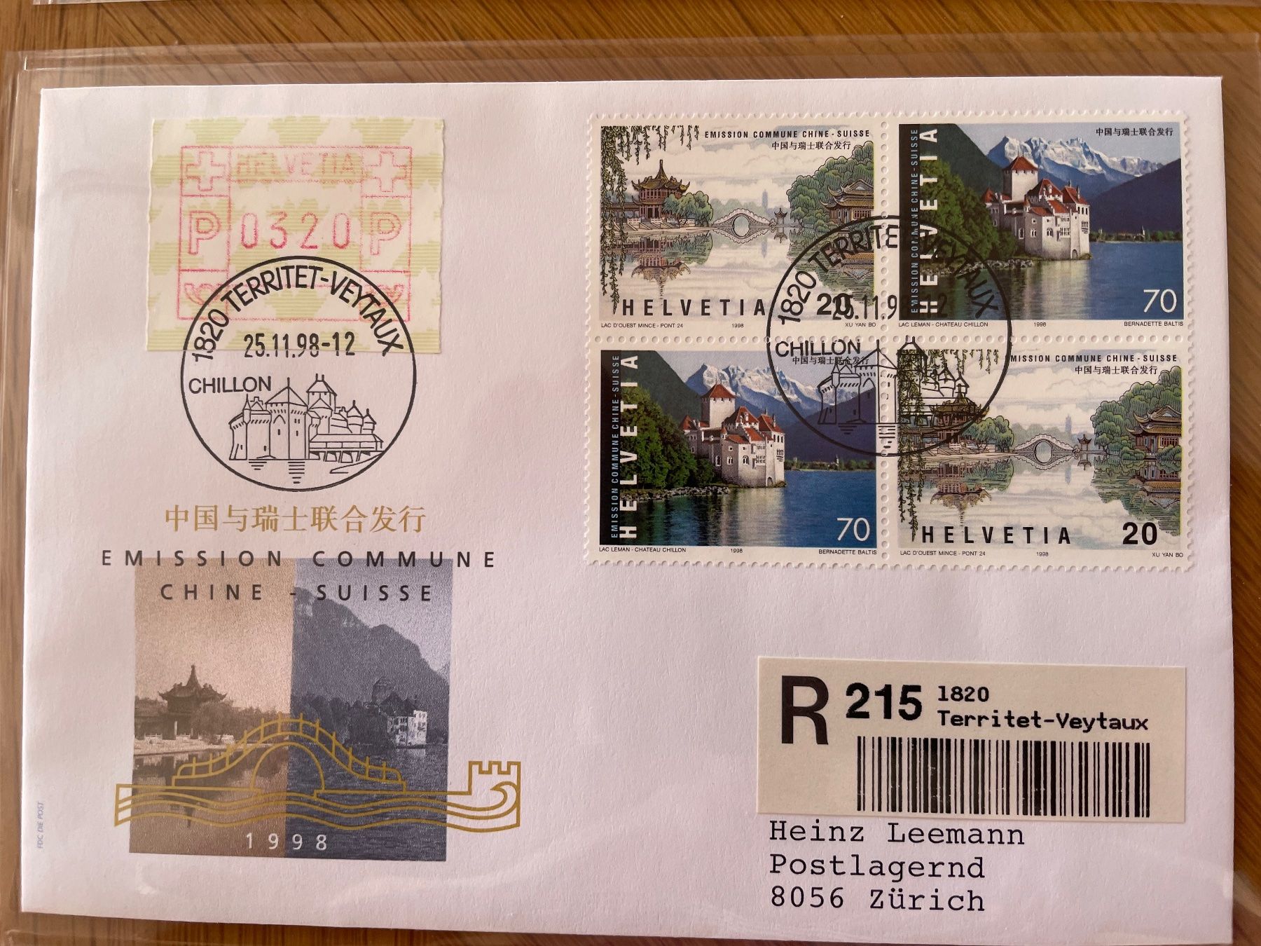 Tous les timbres: 4 doc. TERRITET-VEYTAUX, 2 Recommandés. – D'occasion à Sonceboz-Sombeval par Comment2 1
