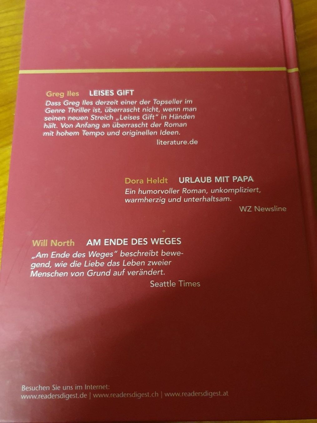 Libri: Readers Digest Auswahlbücher – Usato da Oberdorf BL venduto da BaldenEagle 1