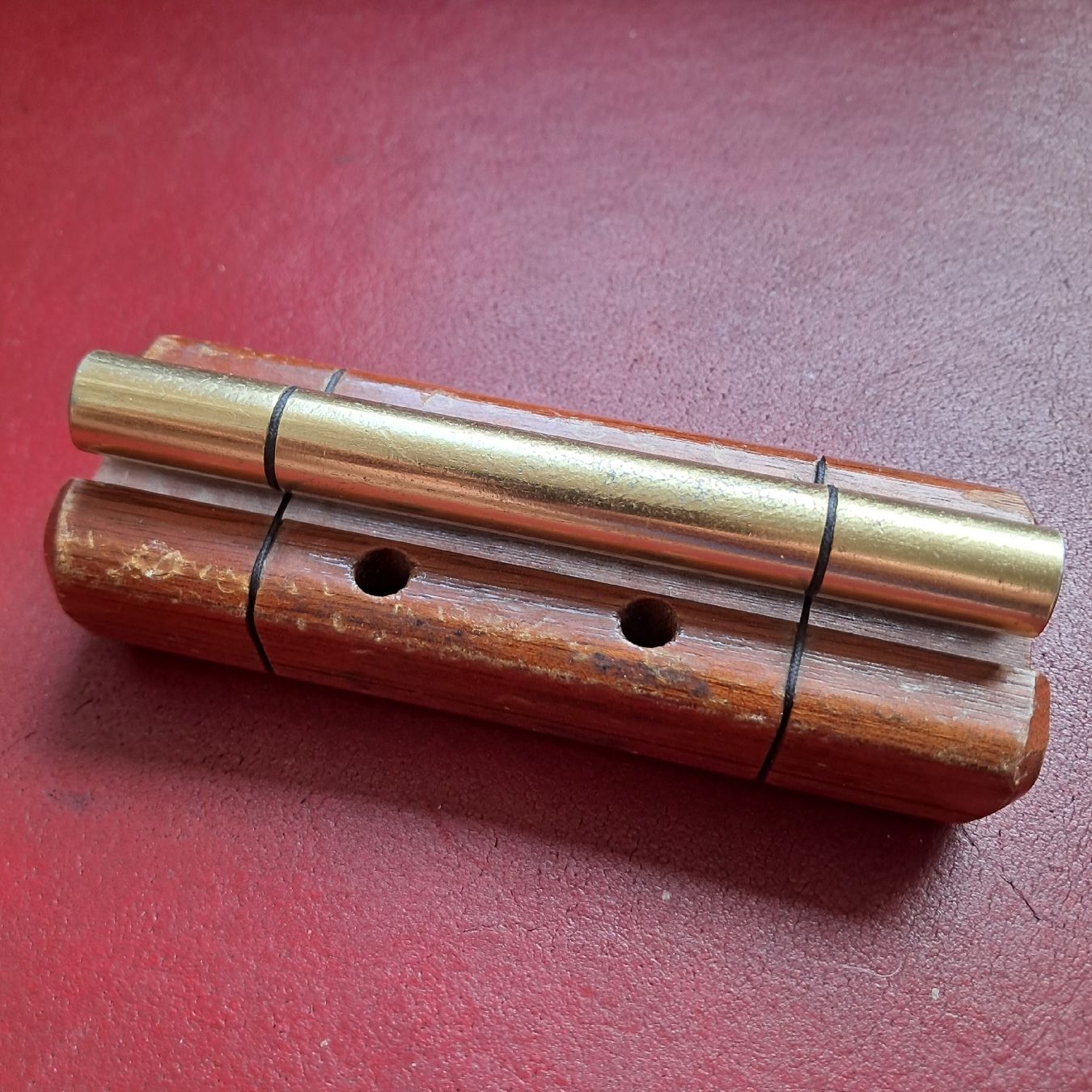 Instruments de musique: Messing Holz Blasinstrument Vintage Instrument mit Gebrauchs – D'occasion à Dietikon par una_y6wy 3