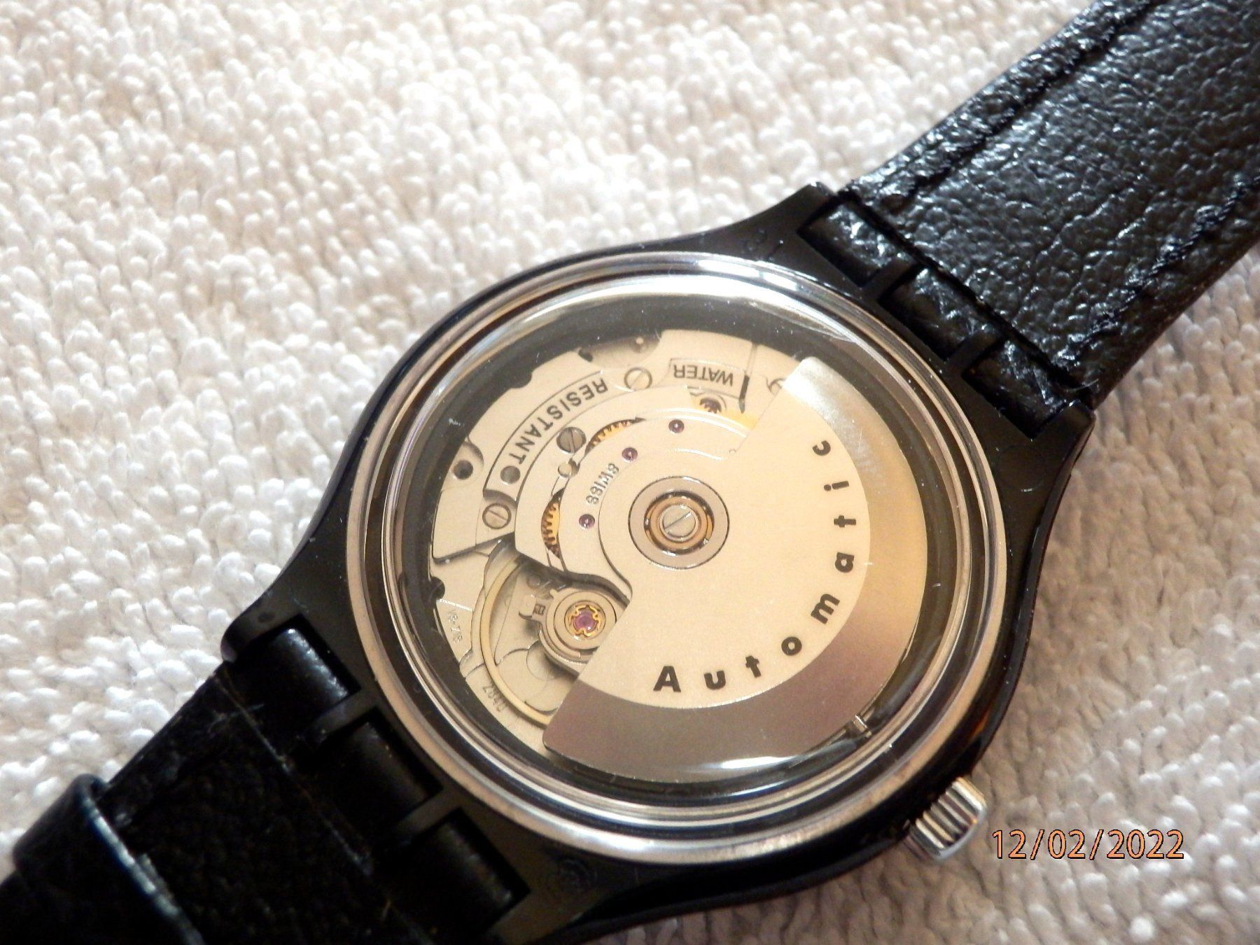 Swatch Orologi: Swatch 1991 Automatic, Leder Armband – Usato da Ueberstorf venduto da dinbau 5