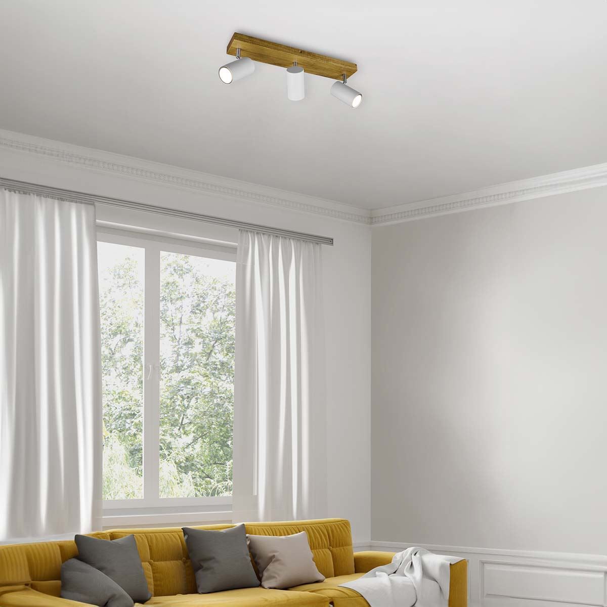 Lampadari & plafoniere: Deckenleuchte, Weiss, 44 cm x 9 cm – Nuovo (secondo la descrizione) da Kreuzlingen venduto da Smart-Light 2