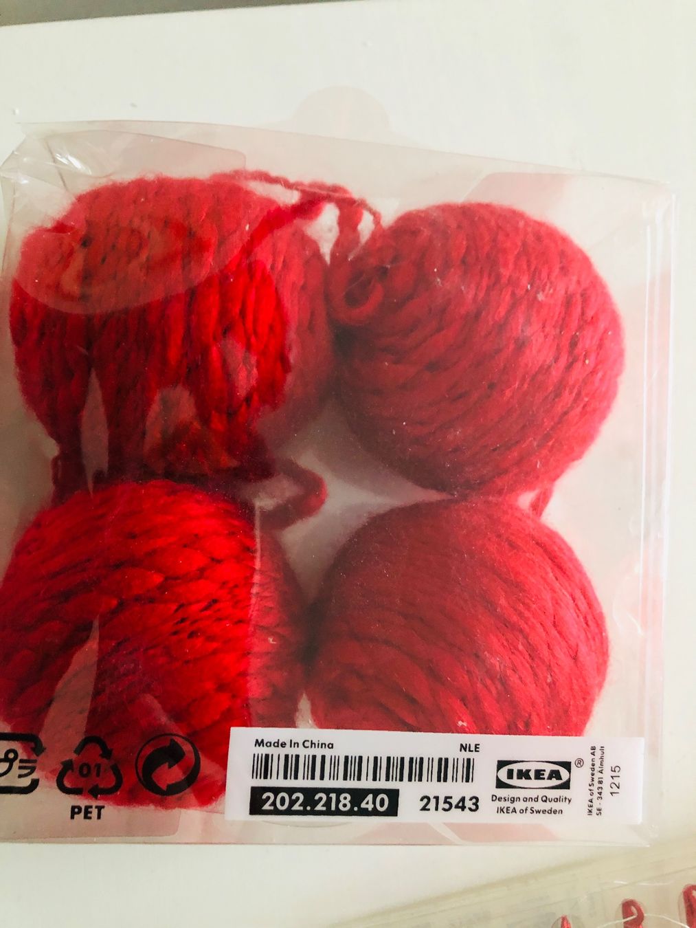 Ikea Tutte le decorazioni: Christbaumkugeln, Rot, – Usato da Arlesheim venduto da leyRum4.5 7