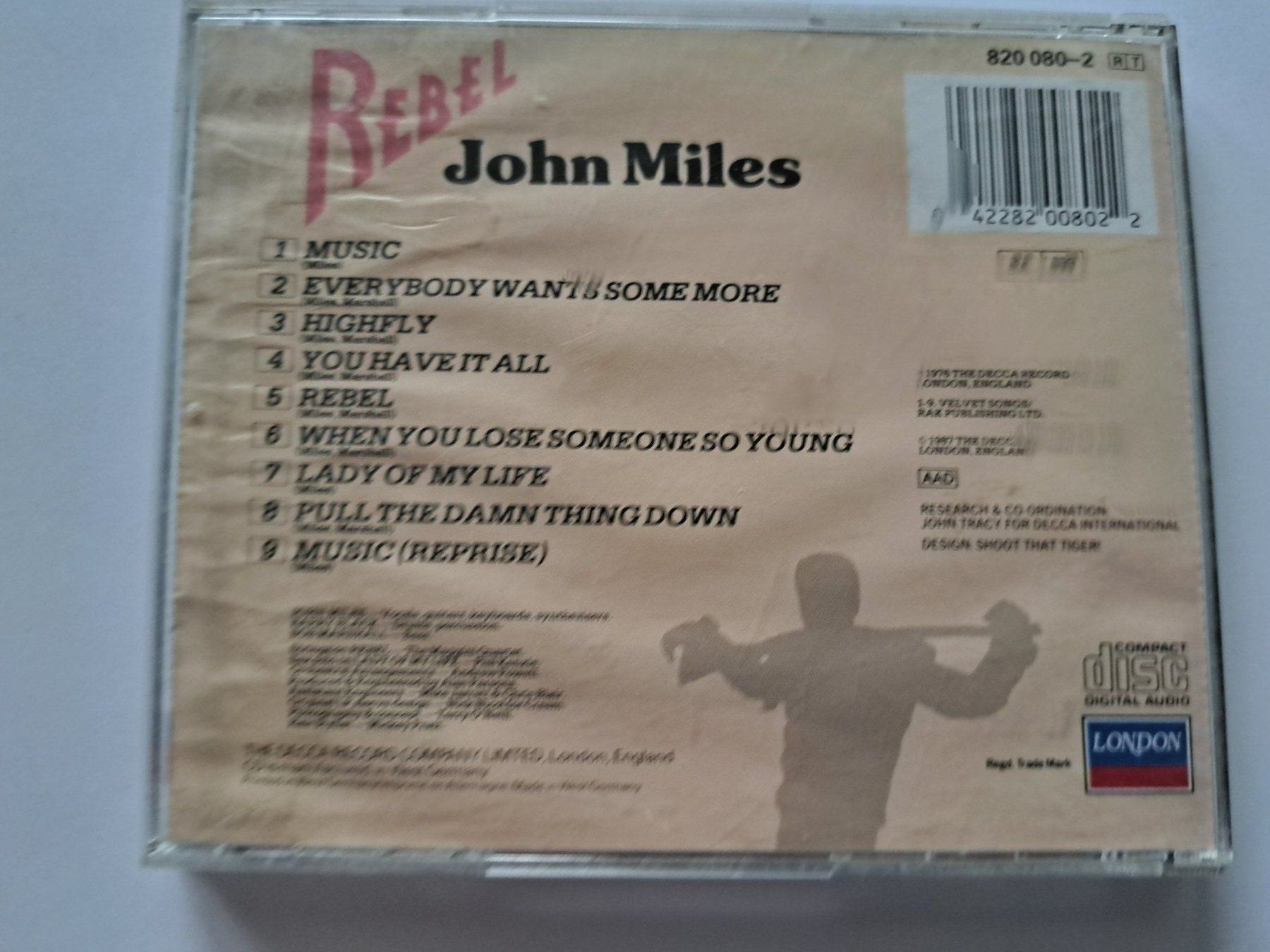 CDs: Cd Johnn Miles - Rebel – D'occasion à Pully par bro_n52j 1
