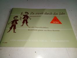 Zu zweit durch das Jahr - Jahreszeitenlieder  (N 3490)