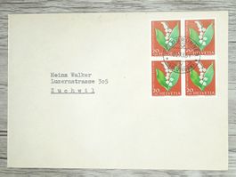 TR105 Enveloppe Suisse + Timbre 1961