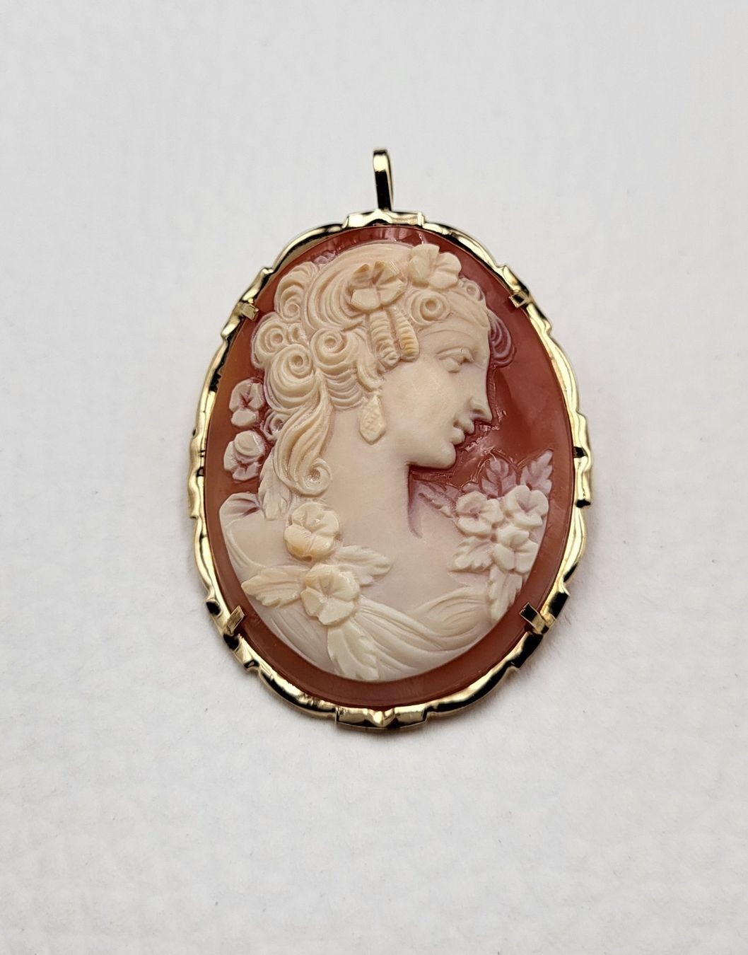 Ciondoli: Gold 585 Kamee Anhänger/Broche – Usato da Wald ZH venduto da Dasilver 9