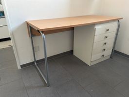 Schreibtisch klappbar ohne Schubladenkorpus - Länge 133cm