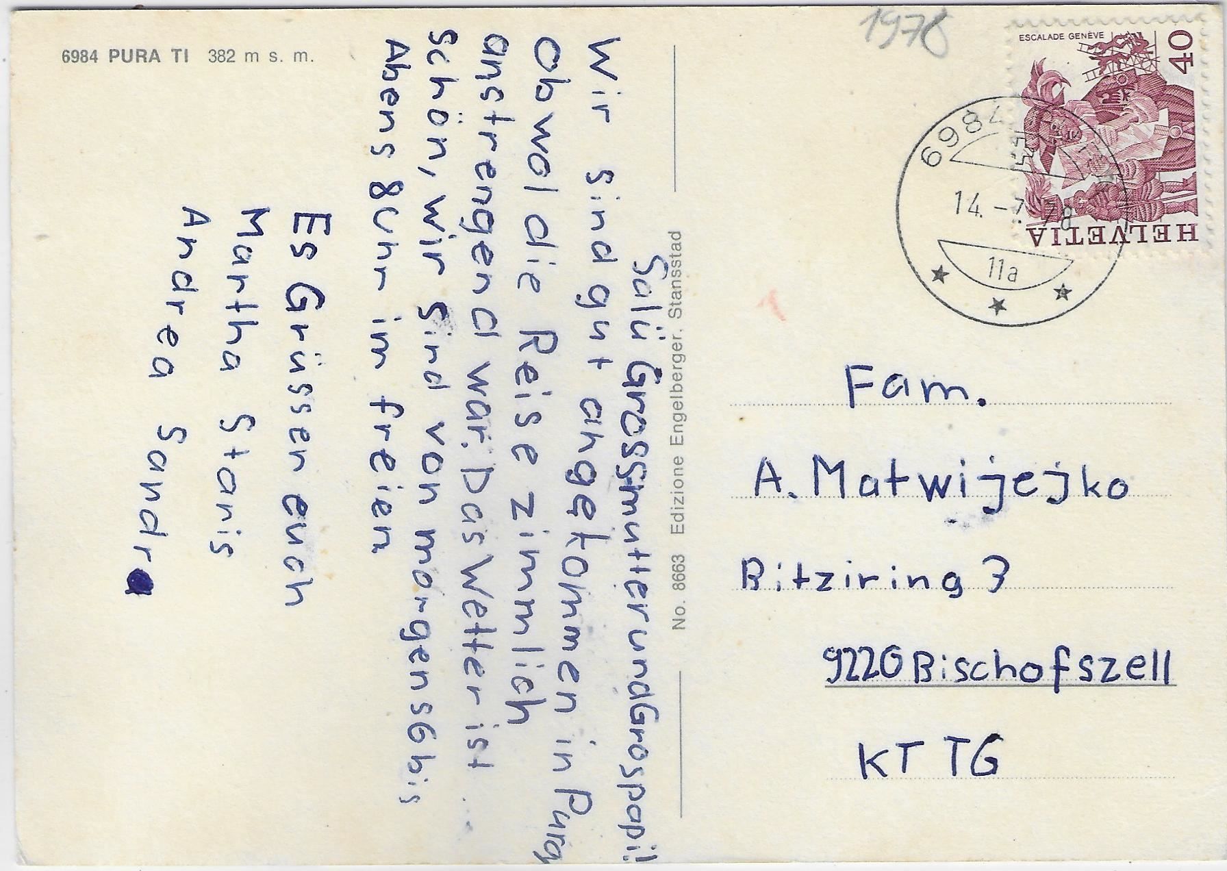 Cartoline postali: Pura - Malcantone - Multiview – Usato da Ettingen venduto da Kartenplanet 1