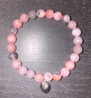 Perlenarmband Herz, rosa, Armband, bracelet, rose