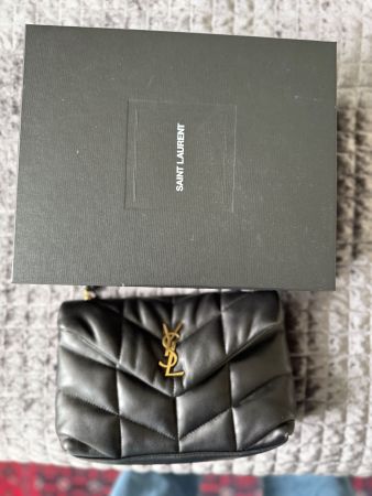 Yves saint laurent PUFFER TOY AUS LAMMLEDER