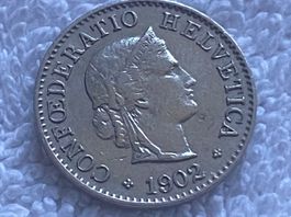 5 centimes/Rappen 1902