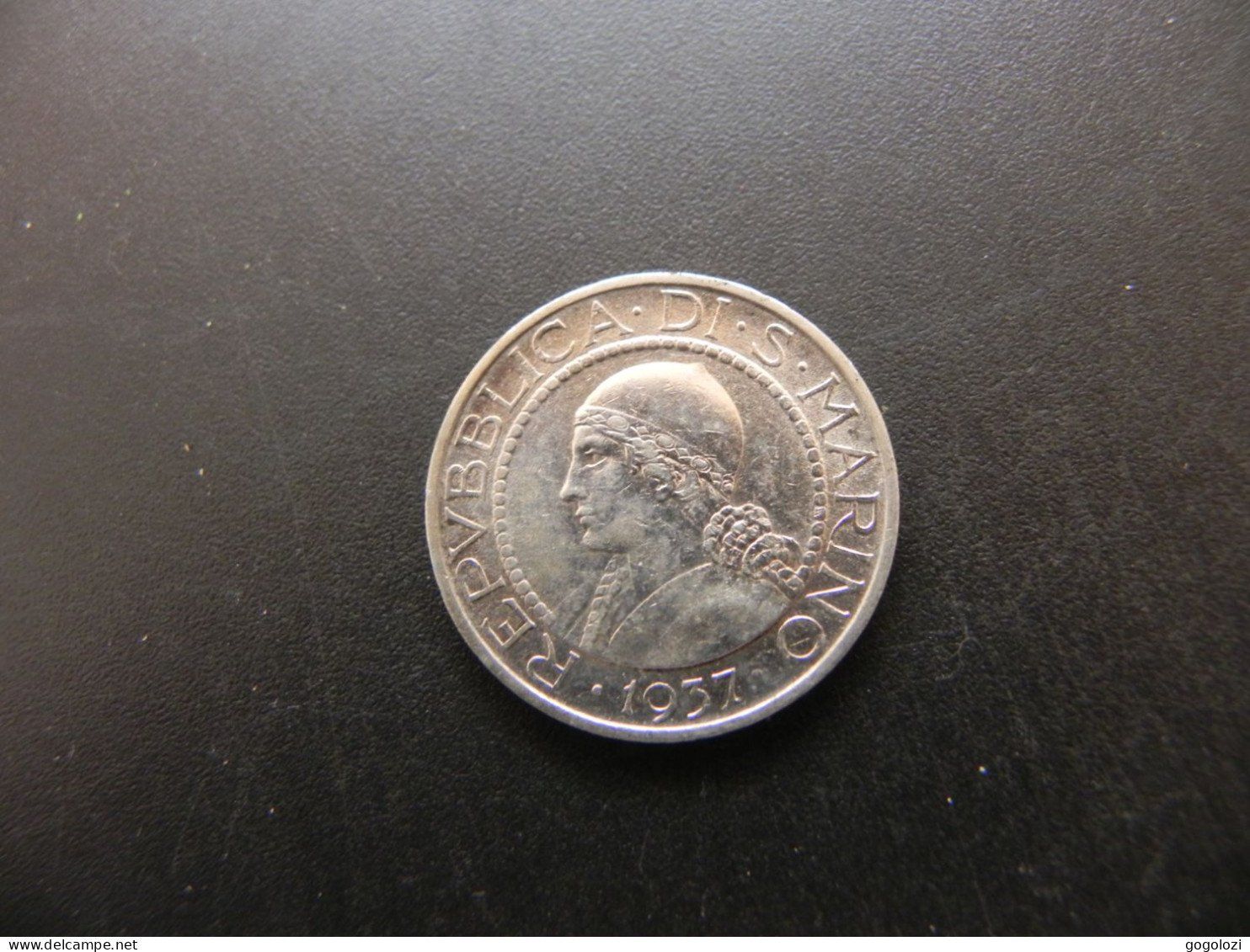 Tutti le monete: San Marino 5 Lire 1937 Silber – Usato da Biel/Bienne venduto da Gogolozi 1