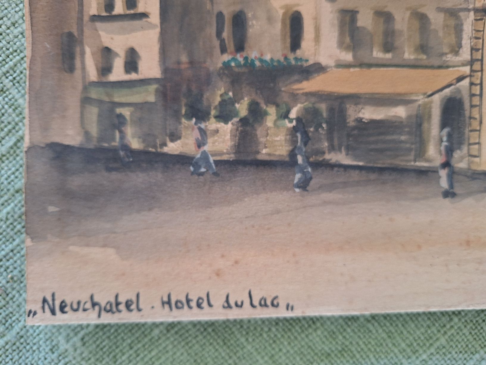 Tableaux: NEUCHATEL  HOTEL DU LAC – D'occasion à Bevaix par bohrap 1