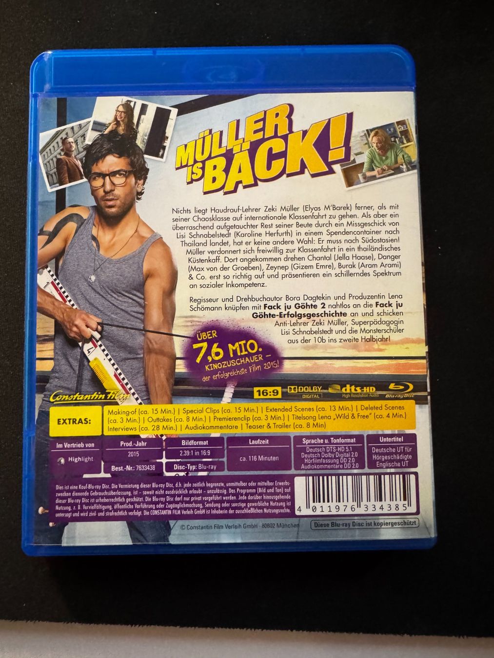 Tutti i DVDs: Fack Ju Göhte 2 - Blu-Ray – Usato da Giswil venduto da michivonah 1