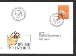 Sonderbrief S. 1317 75 Jahre Pro Juventute 28.-29.11.1987