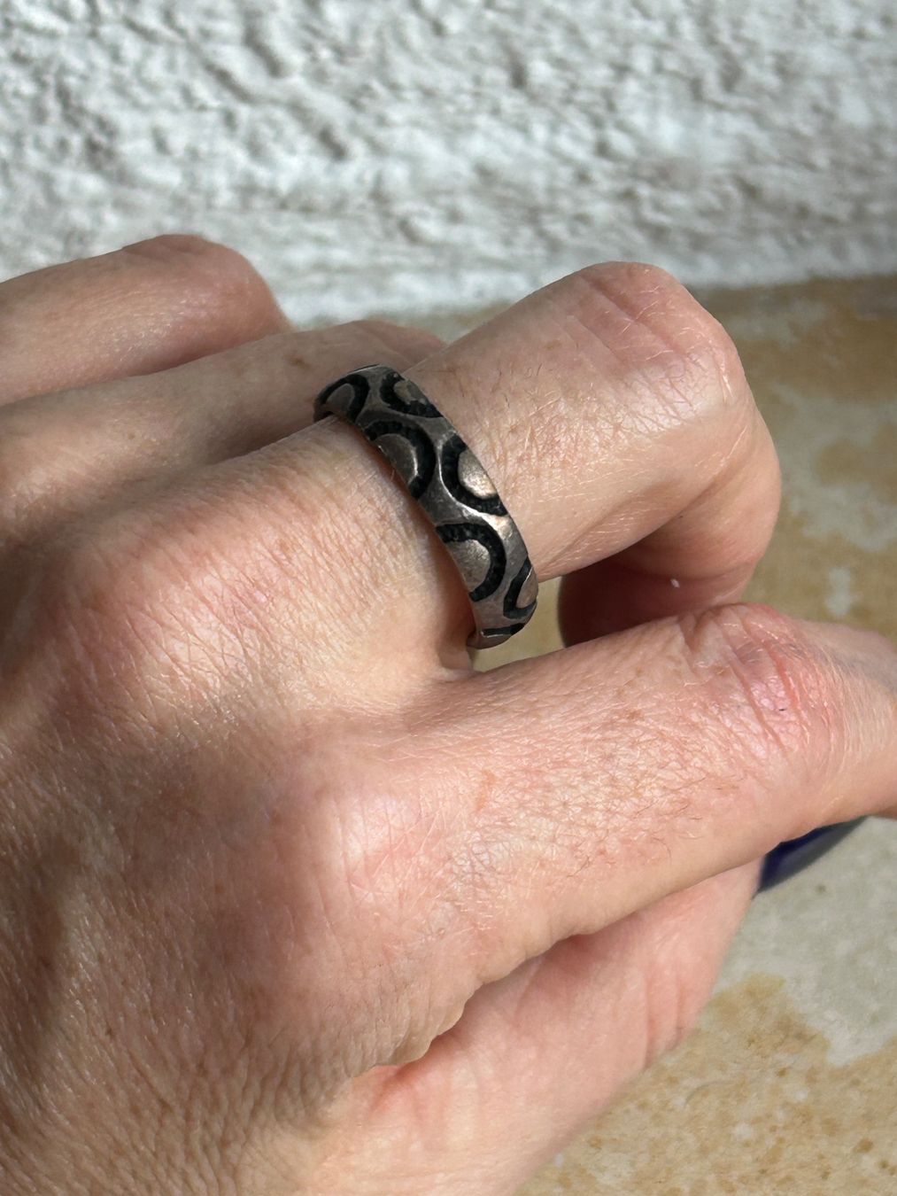 Anelli: Vintage Silberring HALFMOON (Grösse 64) – Usato da Laufen venduto da Bellebellezza 3