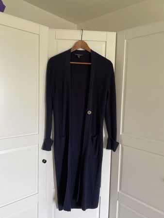 Esprit Long Navy Cardigan xs — Cozy Fall Essential!
