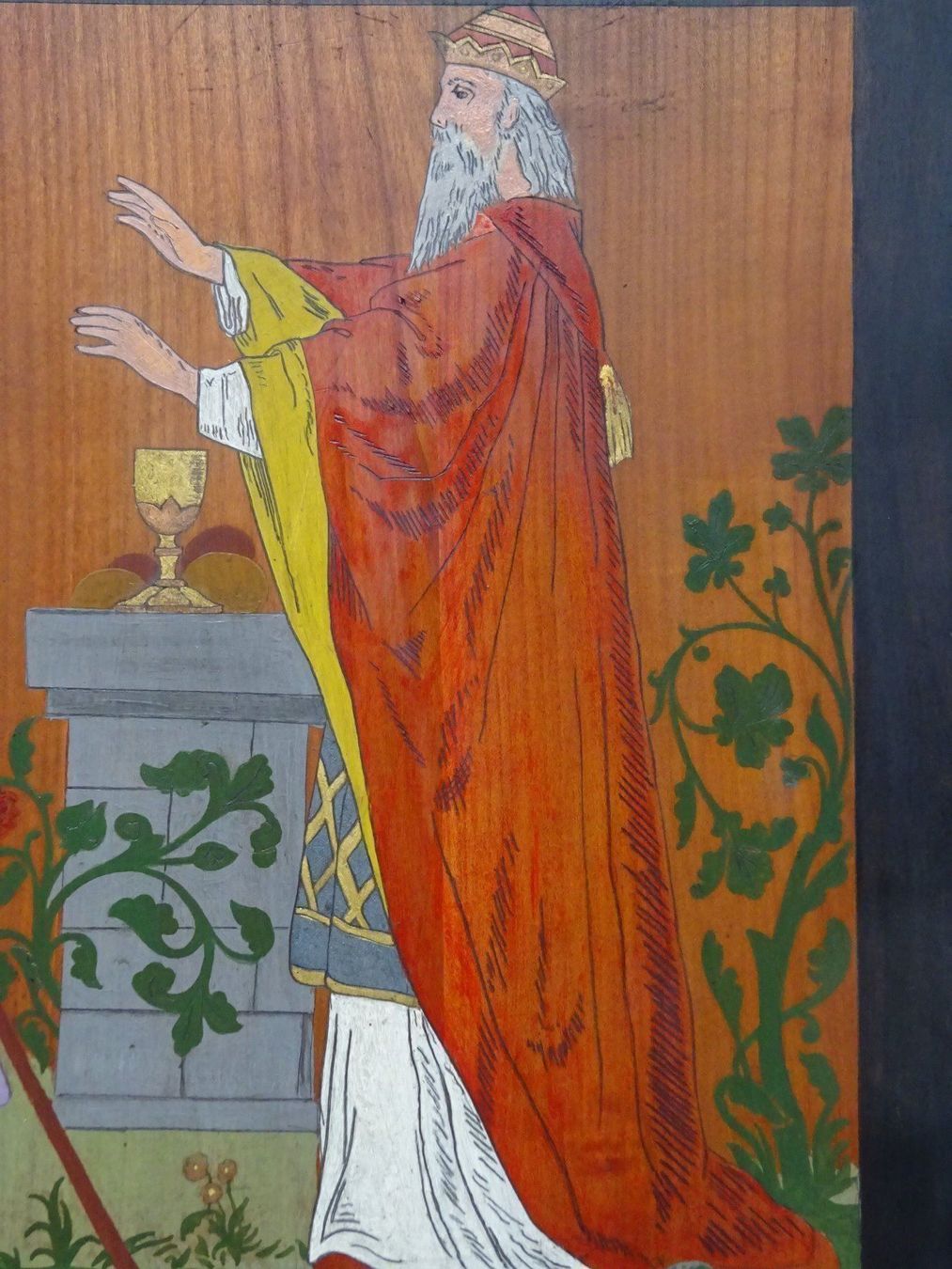Gemälde: König Melchisedek mit Abraham / Ikone – Gebraucht aus Esslingen von eintagammeer 2