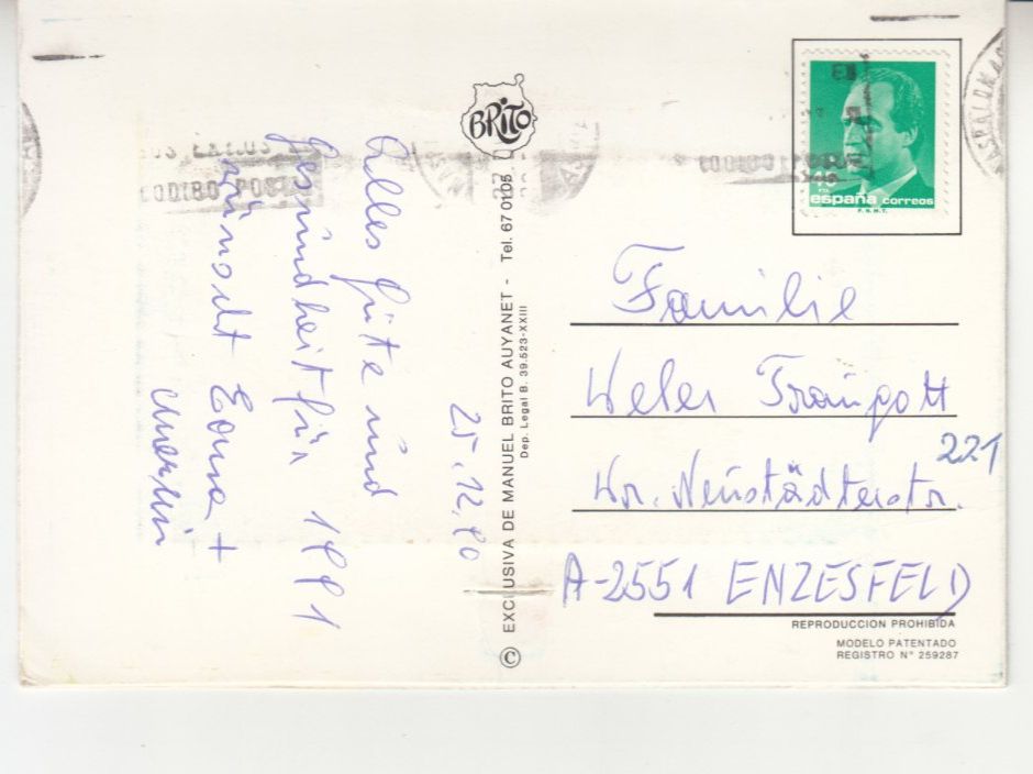 Cartoline postali: Gran Canaria 1990 Leperello – Usato da Bürglen TG venduto da StampGraf 1