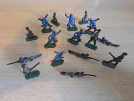 Figurines Soldats de Plomb Anciens - Collection 16 pcs