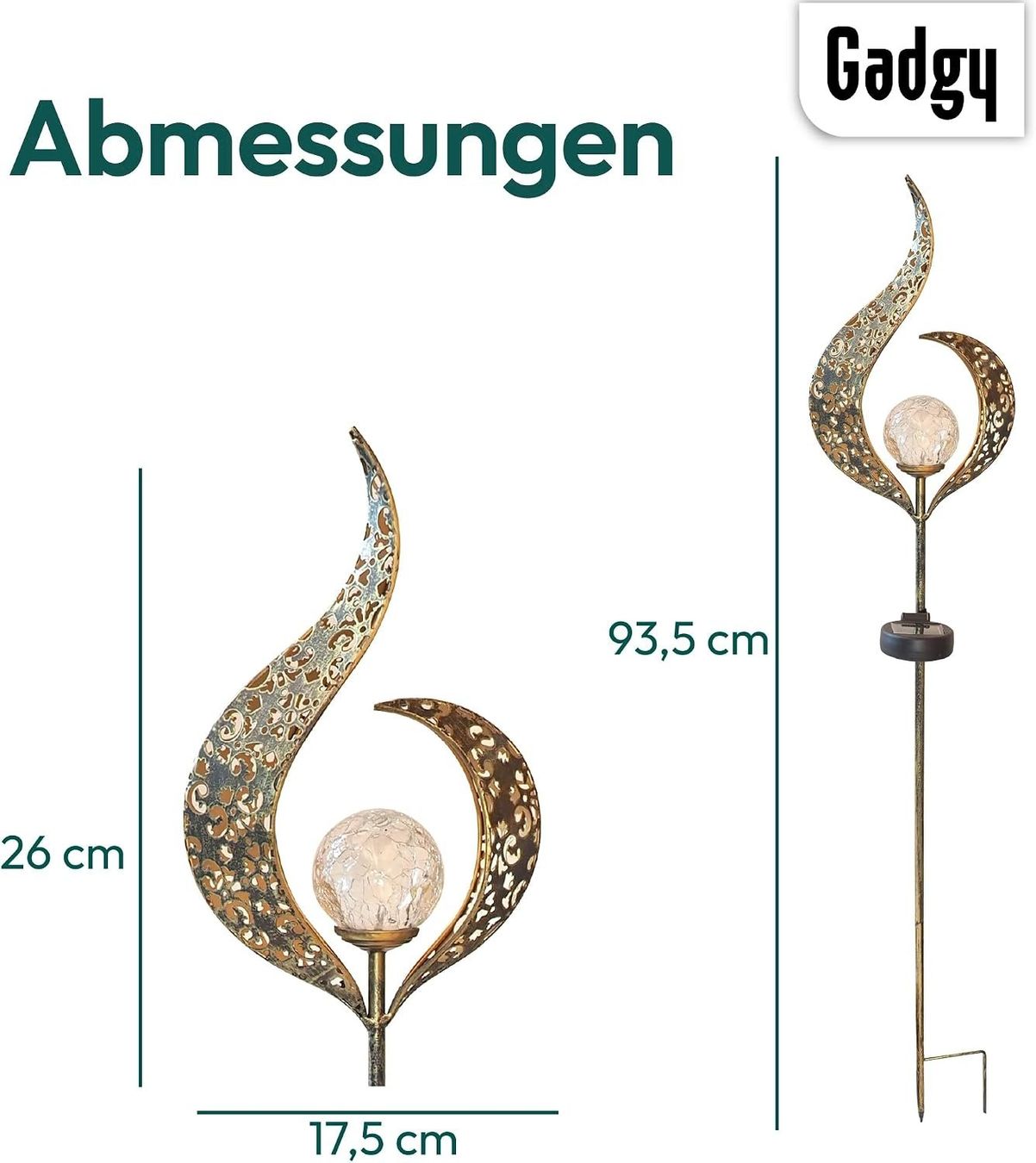 Lanterne: 2x Solarleuchten Garten 2er Set LED – Nuovo e nell'imballaggio originale da Nuglar venduto da SmartLiving24 2
