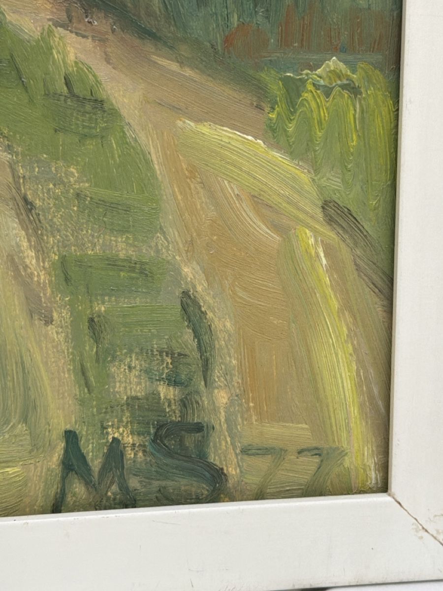 Tableaux: Gemälde, Landschaft, Monogramm M.S. 1977. – D'occasion à Biberist par Momo33 4