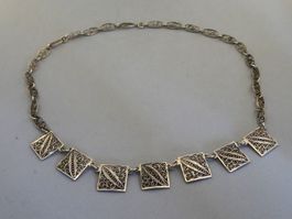 Filigrane Kette 800 Silber  um 1940