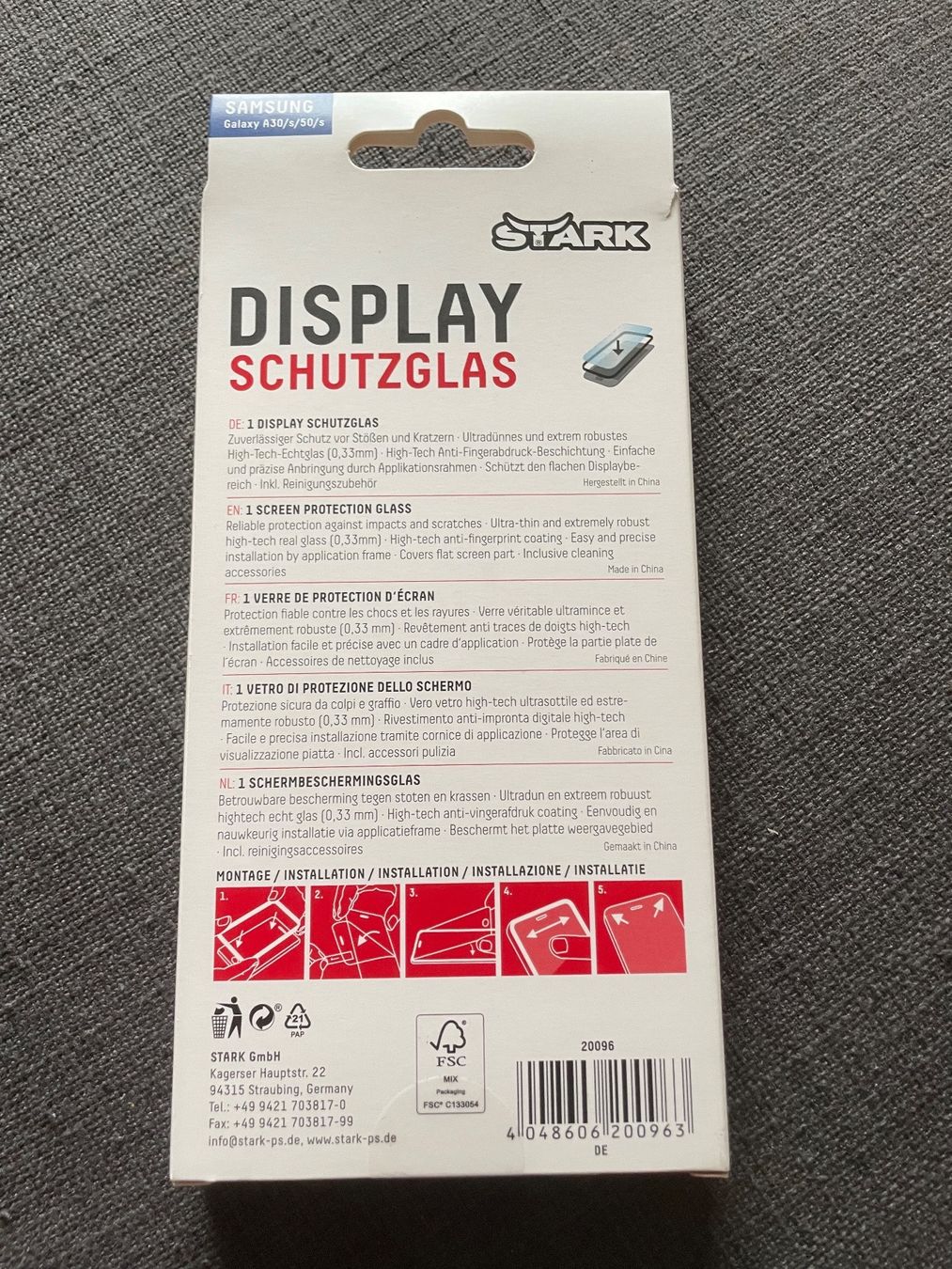 Samsung Portables: Schutzglas – Neuf avec emballage d'origine à Muttenz par Anonym591 1