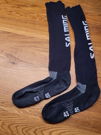 SALMING Socken Stulpen hoch Grösse 43-45 schwarz Unihockey