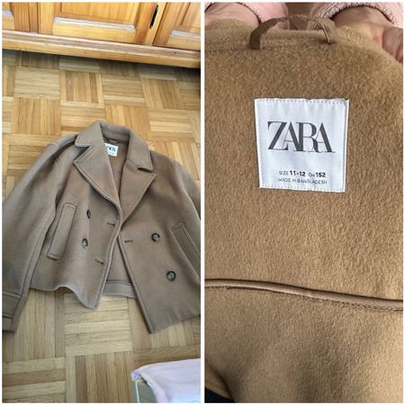 Kurzmantel ZARA Camel Grösse 152 guter Zustand