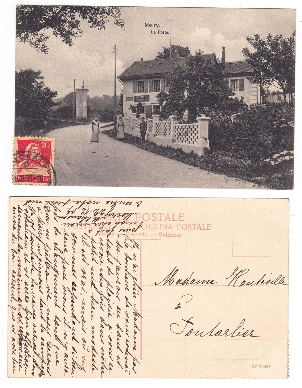 Cartoline postali: Moiry, la Poste – Usato da La Tour-de-Peilz venduto da amjust