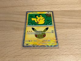 Pokemon Karte Pikachu 12/30 30th Celebrations 034/128 DE