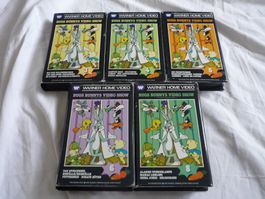 5x VHS rarität Bugs Bunnys Video Show Cartoons Looney Tunes