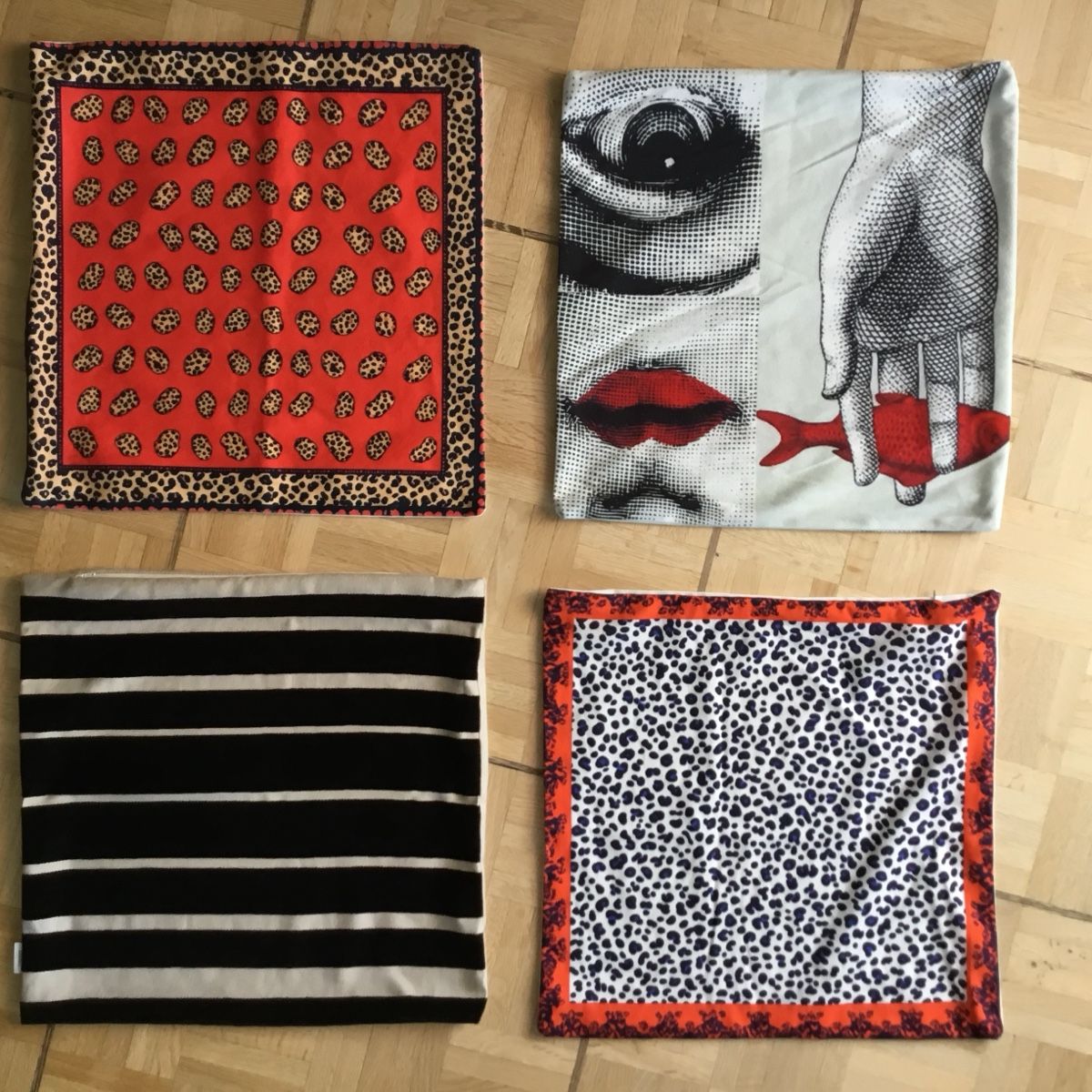 Bettwäsche: 4 housses coussin 45x45cm – Gebraucht aus Fribourg von ficelle_de_luge