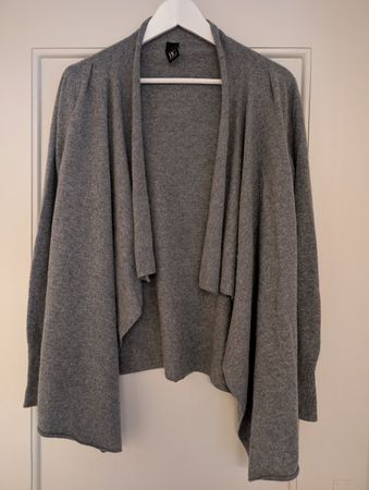 Kuschliger 100% Kaschmir Cardigan, Grau, Gr. 38/40