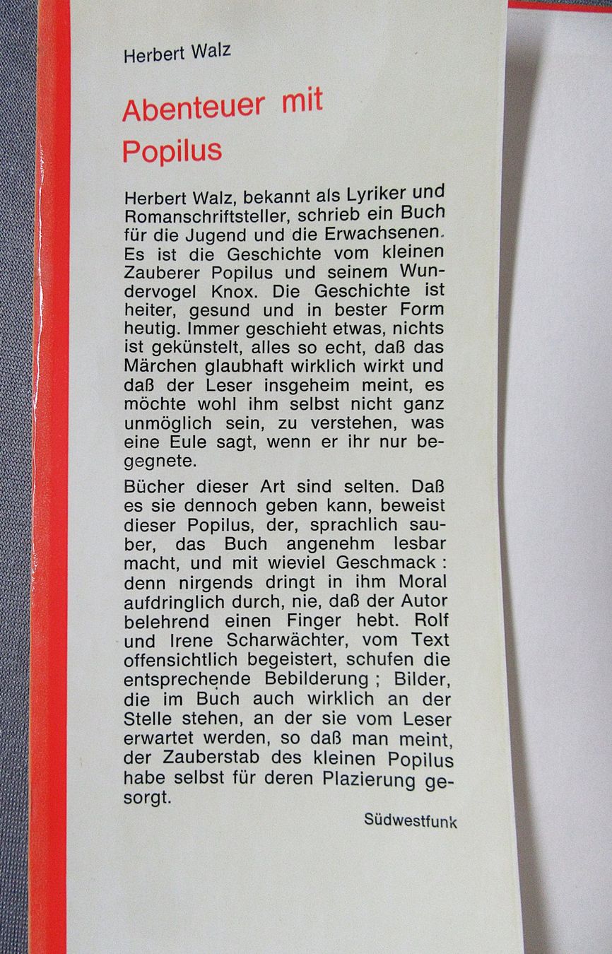 Libri: Abenteuer mit Popilus - von Herbert Walz – Usato da Auenstein venduto da Padabimbim 7