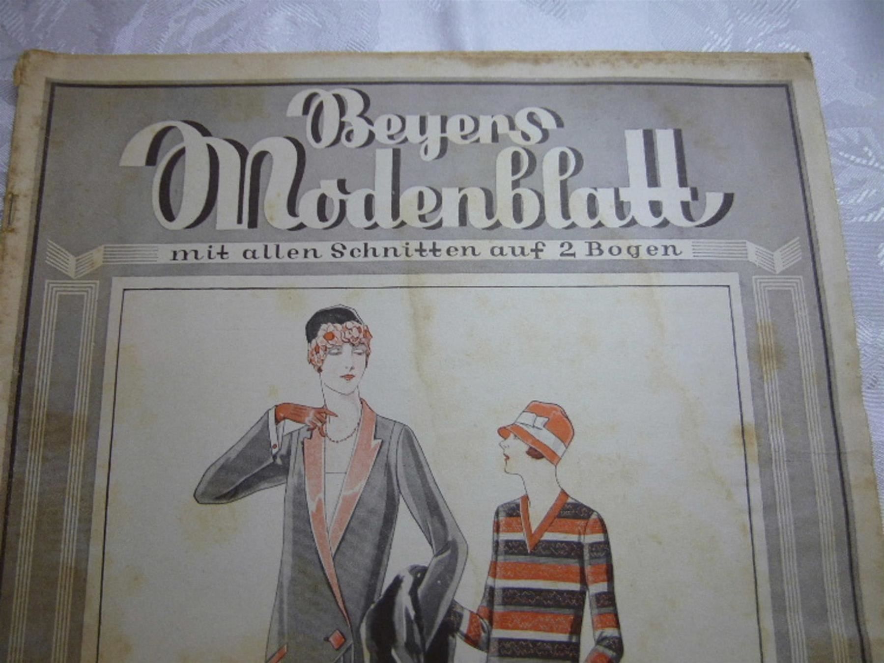 Riviste & Magazine: Beyers Mode BLATT  Art de Co 6.Ja 1928 – Usato da Luzern venduto da leseratte24 1