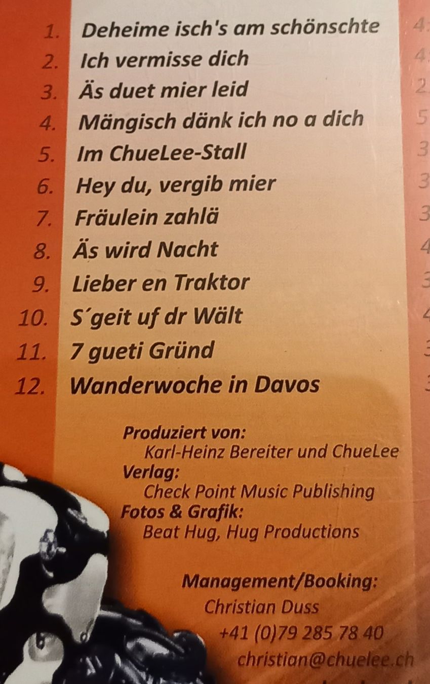 CD: CD ChueLee – Usato da Hünibach venduto da rut_l6ht 2