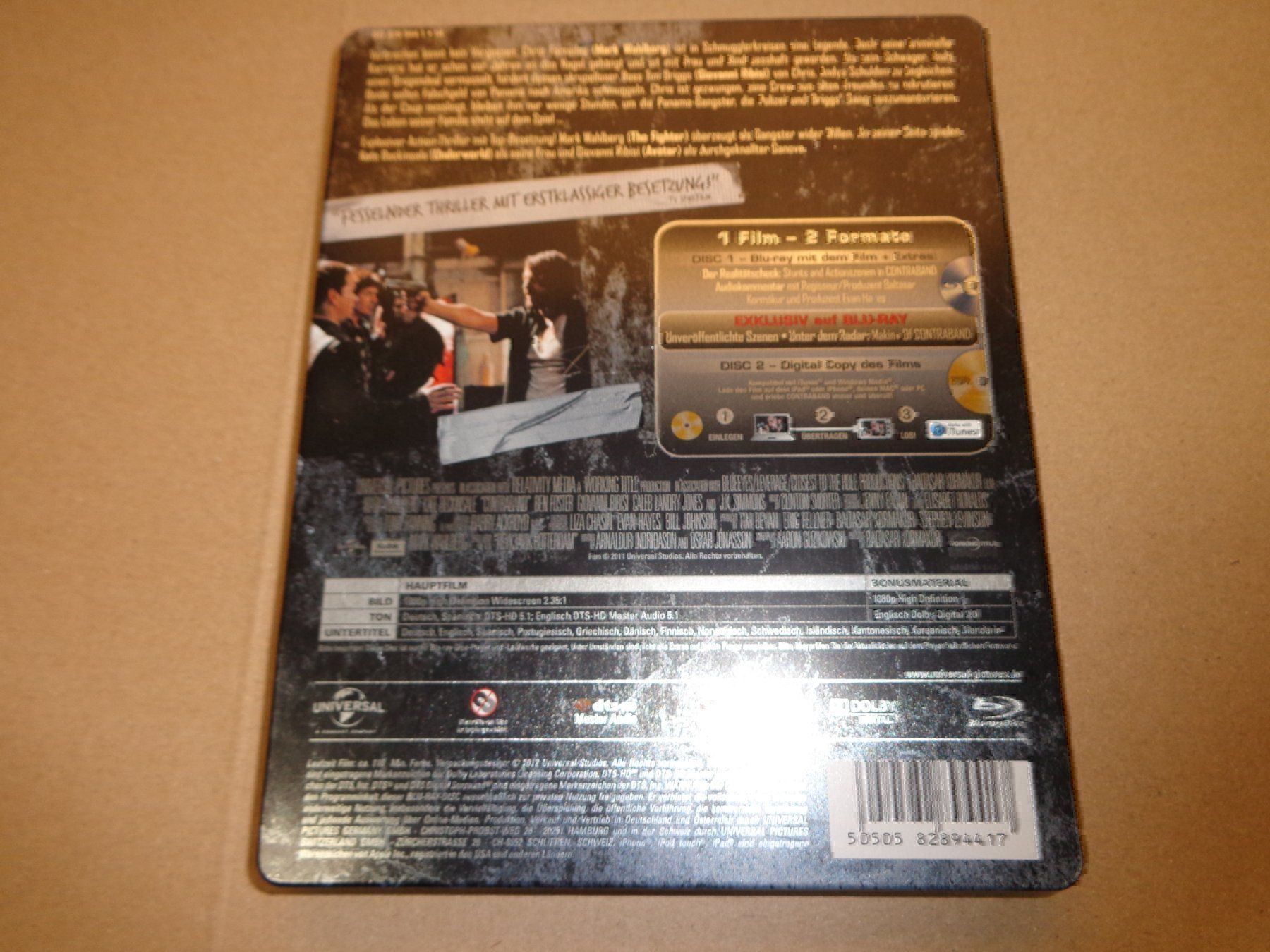 Tutti i DVDs: Contraband Steelbook BLU-RAY – Usato da Olten venduto da Disc-Ausverkauf 2