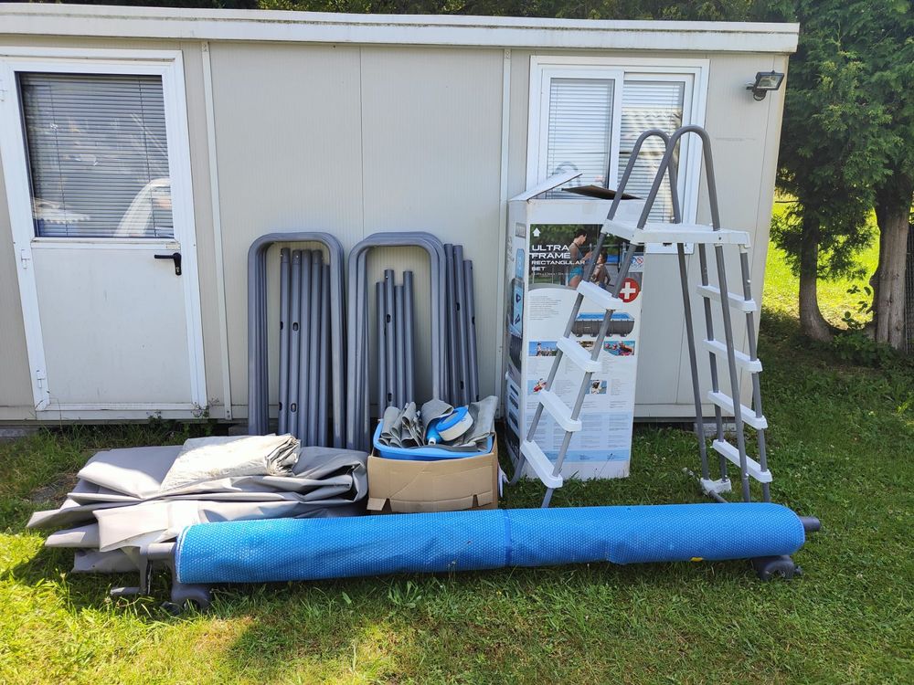 Intex Schwimmbad: Intex Ultra Frame Pool 5.49x2.74m mit Sandfilter und Heizung – Gebraucht aus Schweizersholz von trademaster_24 1
