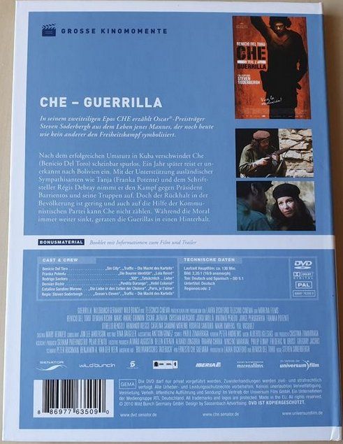 Tutti i DVDs: Che - Guerrilla  (Steven Soderbergh)   >De & Esp<.    ©'2010 – Usato da St.Gallen venduto da elk2022 2