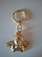 Schlüsselanhänger Engel goldfarben